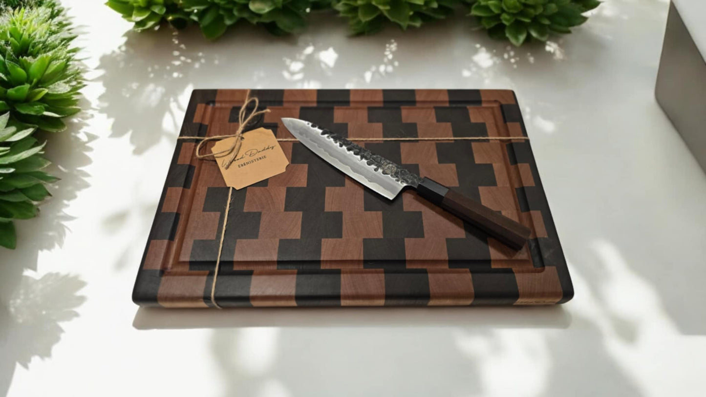 Walnut and Cherry End-Grain Cutting Board