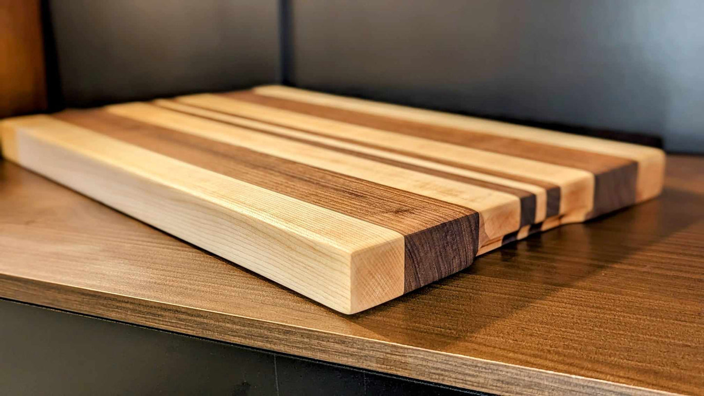 Maple & Walnut Edge Grain Cutting Board