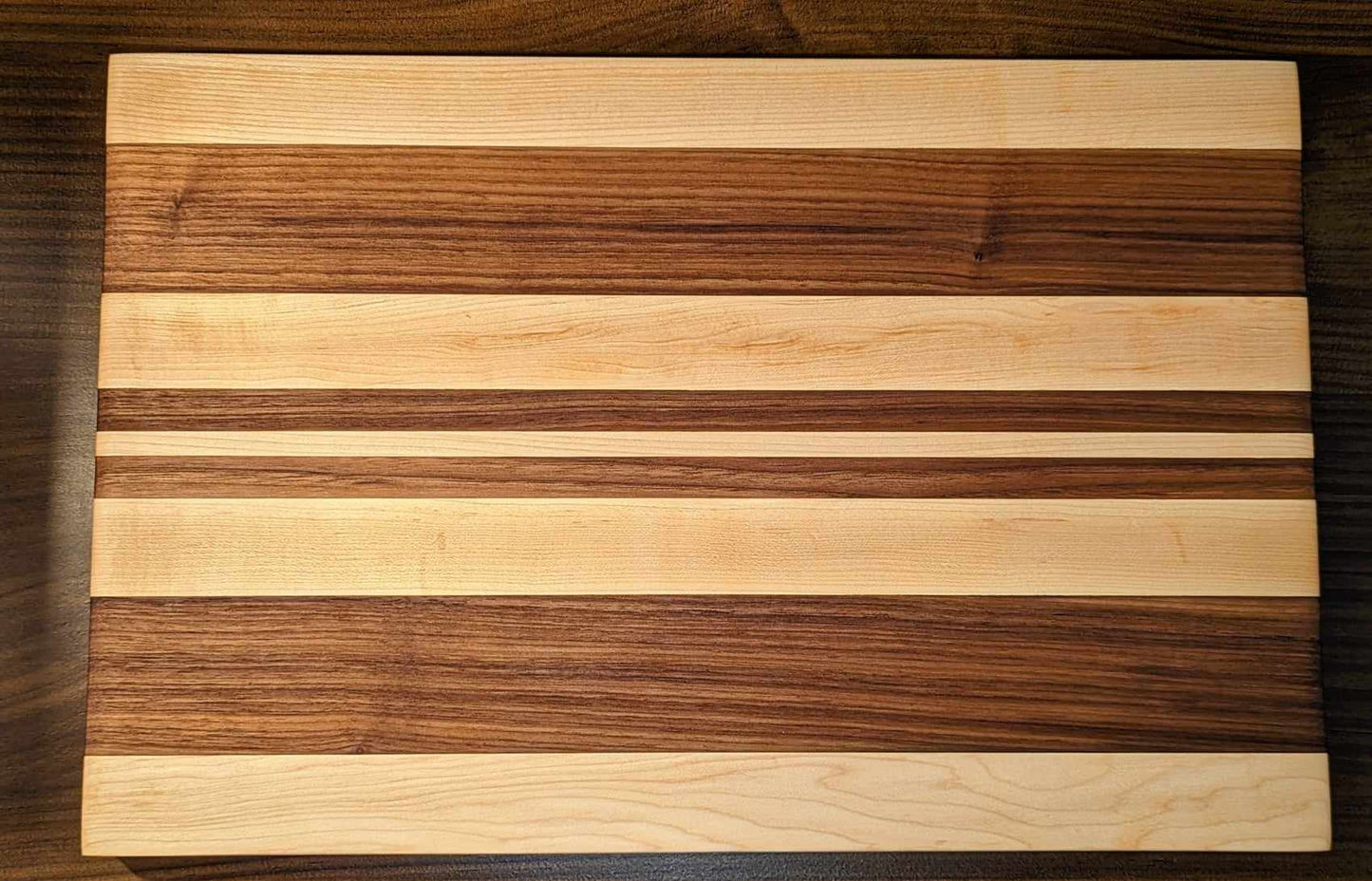 Maple & Walnut Edge Grain Cutting Board