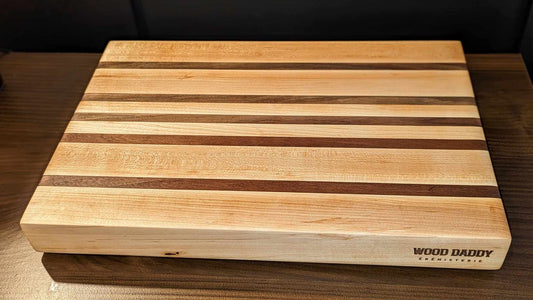 Maple & Walnut Edge Grain Cutting Board - "The Jay"