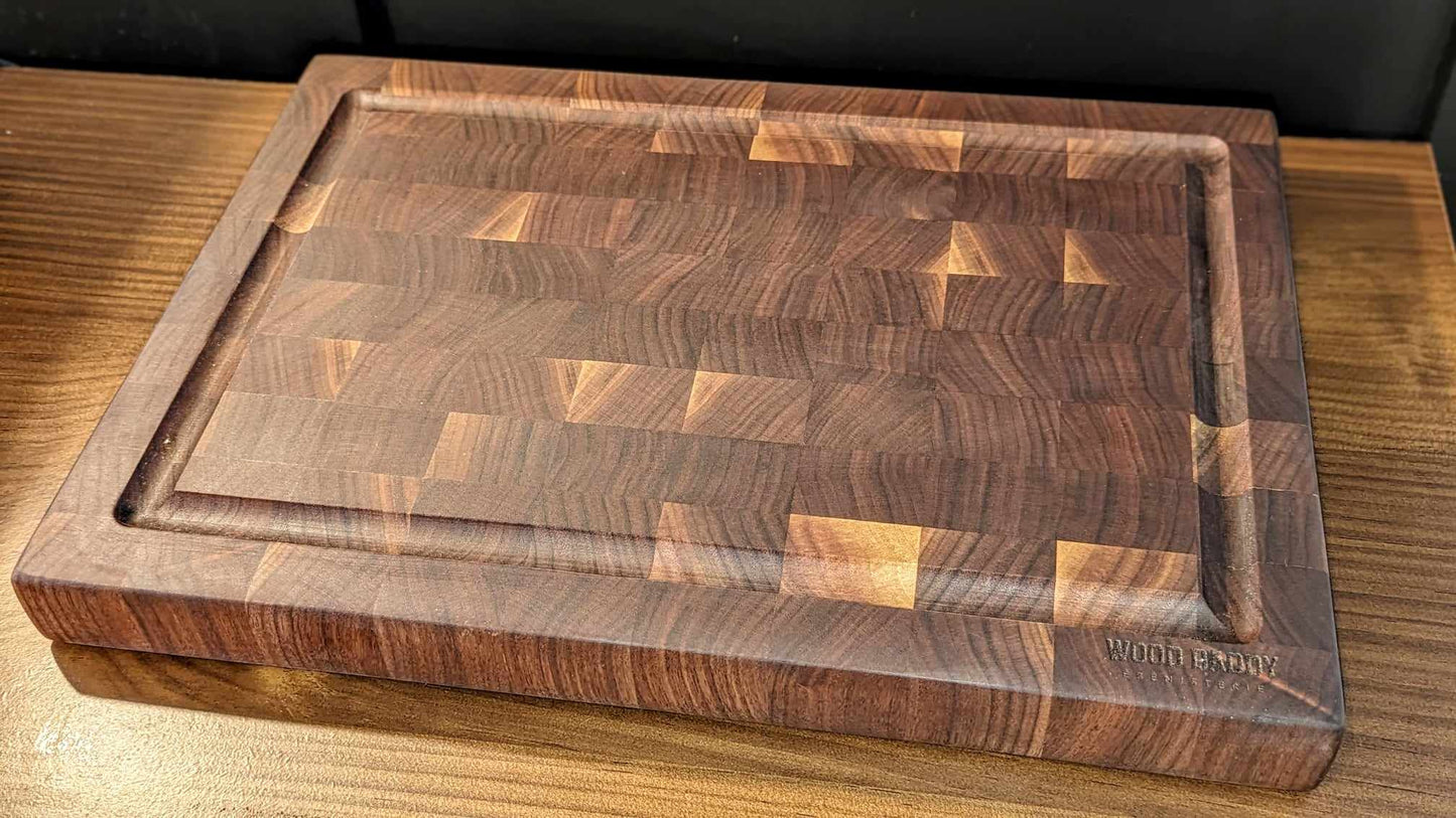 Walnut End Grain Cutting Board - "The Wally"