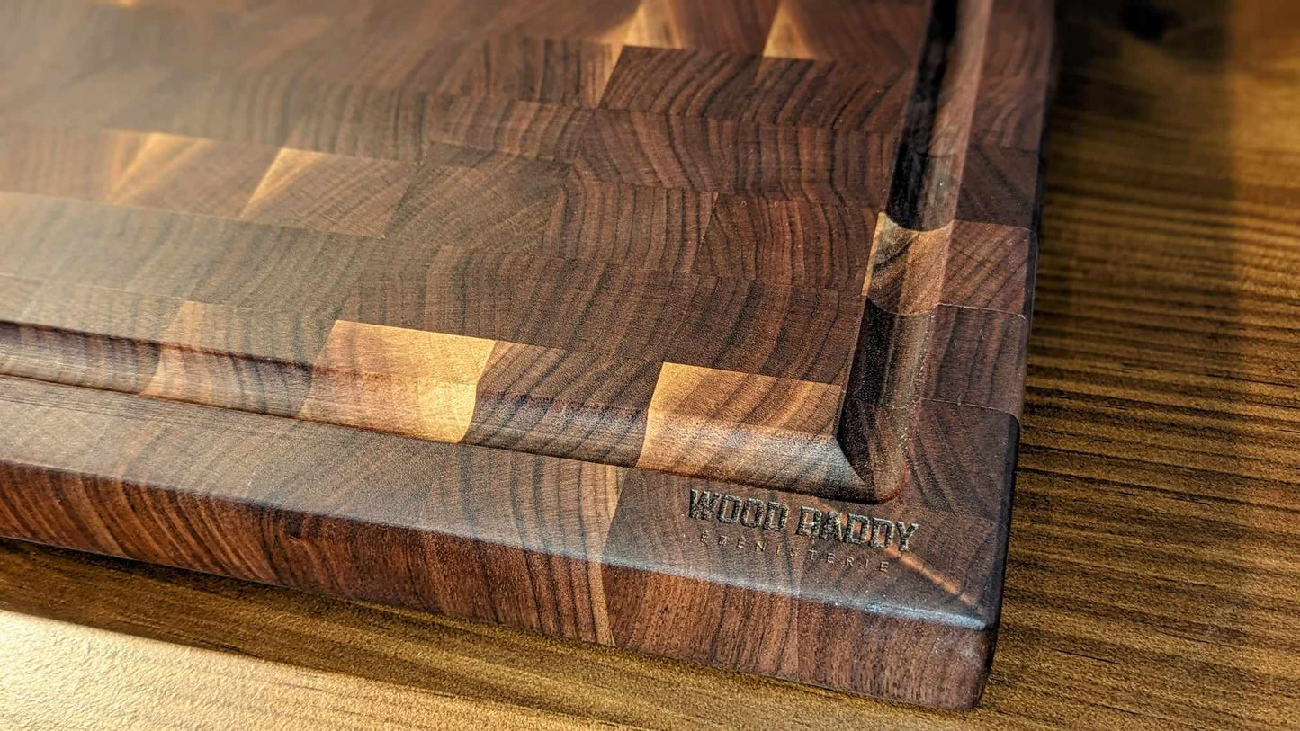 Walnut End Grain Cutting Board - "The Wally"